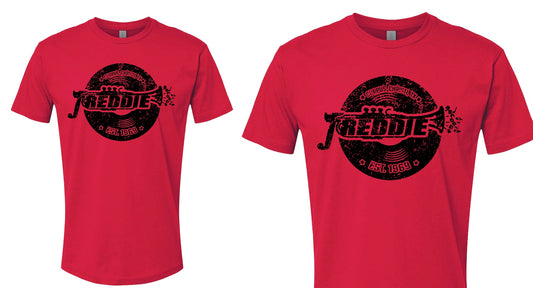 Freddie Records Est. 1969 T-Shirt (Red Tee w/ Black Print)